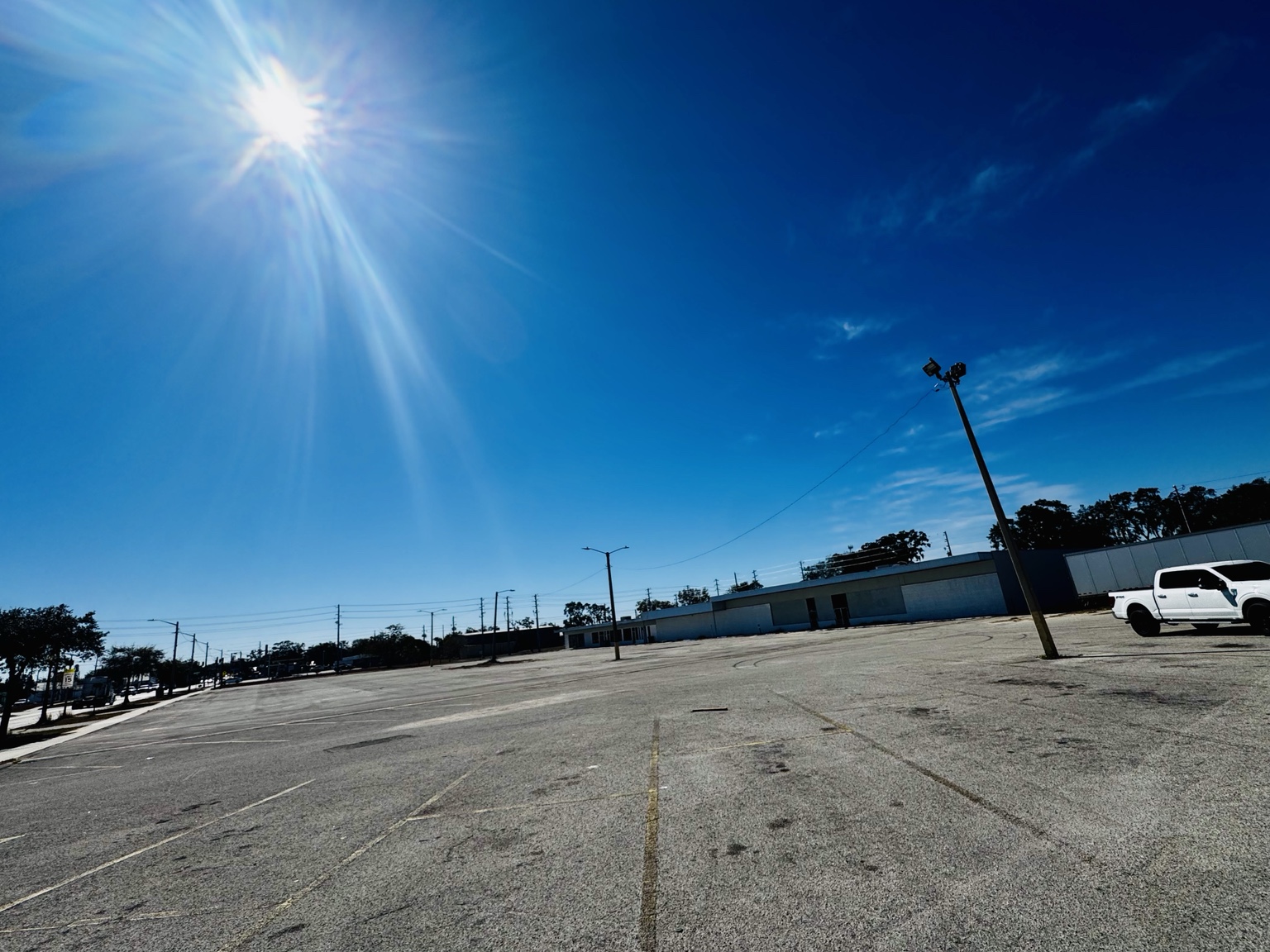 Large parking area at Liberty Plaza